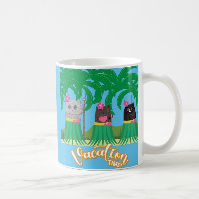 Caneca De Café Período de Férias Convite Café Mug (Direita)