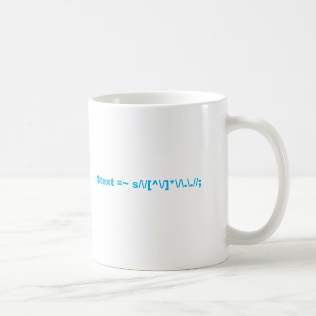 Caneca De Café perlas regular expression (Direita)