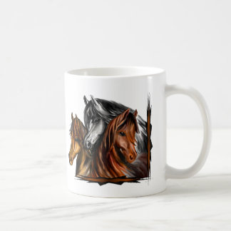 Caneca De Café PerliPrints3Horsesz, PerliPrints3Horsesz