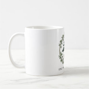 Caneca De Café Permaneça Enraizado Continue Crescendo Árvore Bons