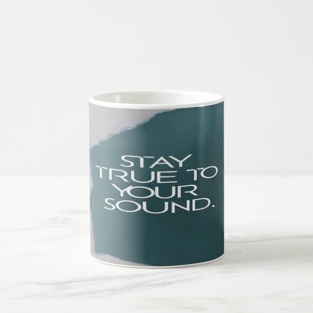 Caneca De Café Permaneça Fiel ao Seu Som (Centro)