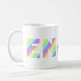 Caneca De Café Permita-se Apreciar colorido de Arco-íris