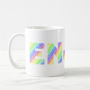 Caneca De Café Permita-se Apreciar colorido de Arco-íris