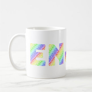 Caneca De Café Permita-se Apreciar colorido de Arco-íris