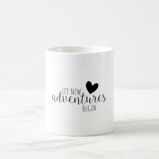 Caneca De Café Permitir que Novas Aventuras Comecem