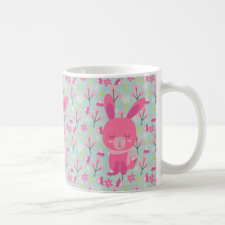 Caneca De Café Pernalas e Flores Rosa