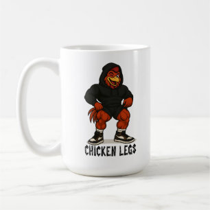 Caneca De Café Pernas de Frango – Treino de Academia Engraçado de