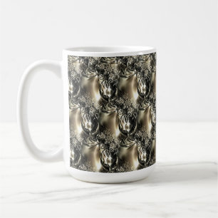 Caneca De Café Pérolas Douradas