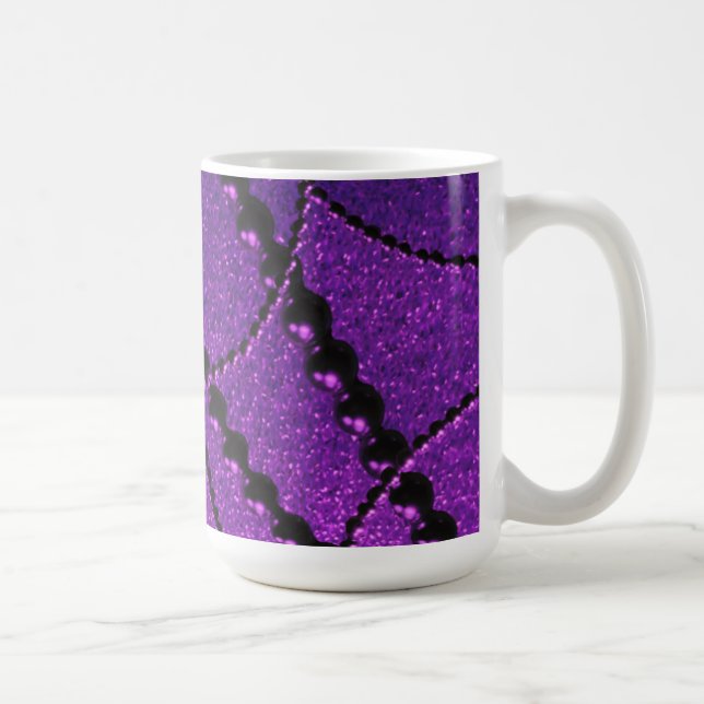 Caneca de café Pérolas escuras com brilho metálico (Direita)