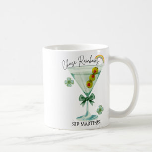 Caneca De Café Perseguir Arco-íris Dia de São Patrício Beber Mart