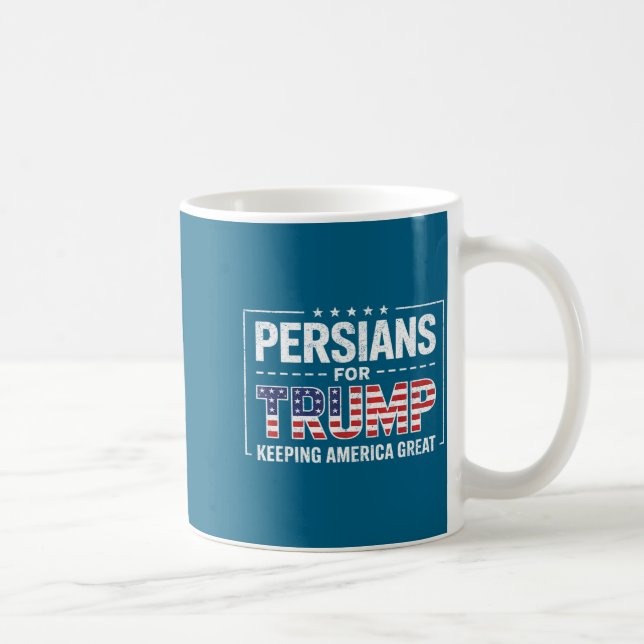 Caneca De Café Persians For Trump Keeng America Great  (Direita)