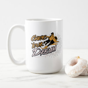 Caneca De Café Persiga o seu sonho   Citação Inspirativa