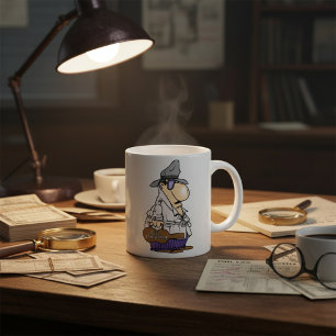 Caneca De Café Personagem de Cobrador de Contas Humorístico