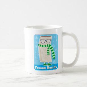 Caneca De Café Personagem de desenho animado de burrito congelado