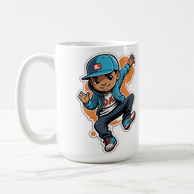 Caneca De Café Personagem de desenho animado de Estilo de Rua leg (Esquerda)