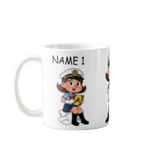 Personagem de Desenho Marinheiro com Nome Personal