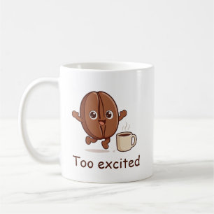 Caneca De Café Personagem de Feijão de Café Fofo Demais