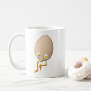 Caneca De Café Personagem de Ovo Excêntrico RG & RA Design Fofo