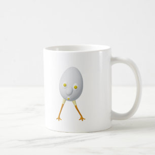 Caneca De Café Personagem de Ovo Excêntrico RG & RA Design Fofo