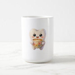 Caneca De Café Personagem Kawaii Amante de Café Odontológico Fofo