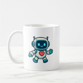 Caneca De Café Personagens de IA e Robô