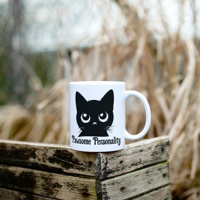 Caneca De Café Personalidade Pawsome Cat Design (Criador carregado)