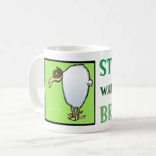 Caneca De Café Personalidade personalizável de Sinal Zodíaco Arie