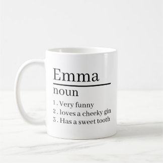 Caneca De Café Personalised Name Definition Gifts Ideas Presents 