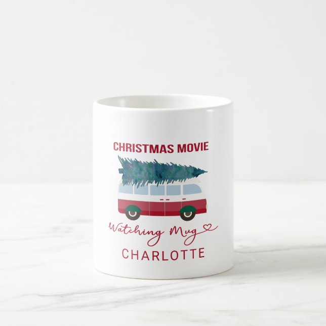 Caneca De Café Personalisierbar- Christmas Movie Mug Watching (Centro)