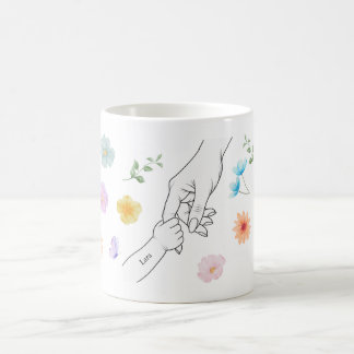 Caneca De Café Personalisierte Mama Tasse mit Kinderhand