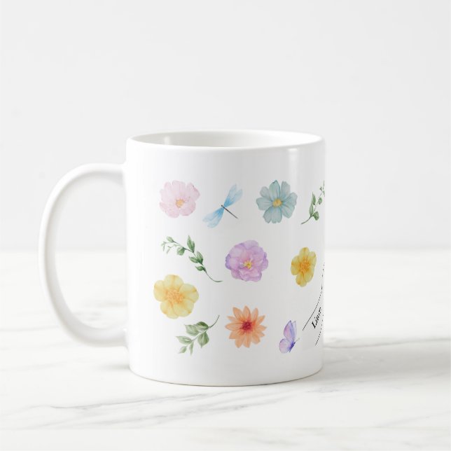Caneca De Café Personalisierte Mama Tasse mit Kinderhände (Esquerda)