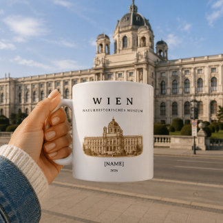 Caneca De Café Personalisierte Wien Naturhistorisches Museum
