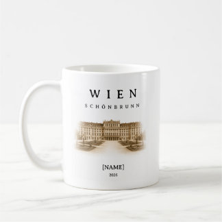 Caneca De Café Personalisierte Wien Schönbrunn | Name & Jahr