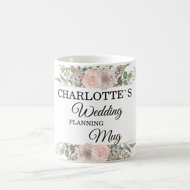 Caneca De Café personalizable- Wedding-Planning-Mug Kaffeetasse   (Centro)