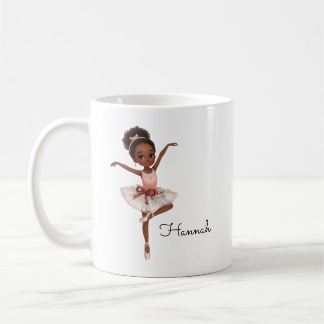 Caneca De Café Personalização da Ballerina Girl (Esquerda)