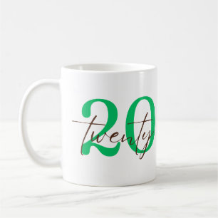 Caneca De Café Personalização do 20º Aniversário de 20 Anos