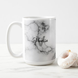 Caneca De Café Personalização do padrão Marble