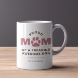 Caneca De Café Personalizada 3 Foto Orgulhosa Mãe de Cachorro Fan<br><div class="desc">Apresentamos a nossa foto personalizada de 3 "Mãe Orgulhosa de Cão Admirável", projetada para as mães de cães que se vangloriam de seus companheiros peludos com orgulho. Feita de cerâmica durável e acabada com uma vidraça brilhante, essa caneca é tão resistente quanto a ligação entre a mãe e o cachorro....</div>