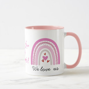 Caneca de Café Personalizada Arco-Íris Orgulho LGB