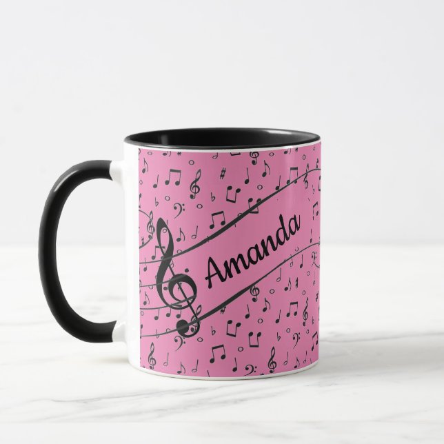 Caneca de café personalizada Black Musical (Esquerda)