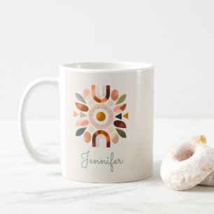 Caneca de café personalizada Boho para o Dia das M