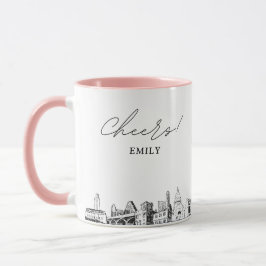 Caneca de Café Personalizada Casamento em Austin