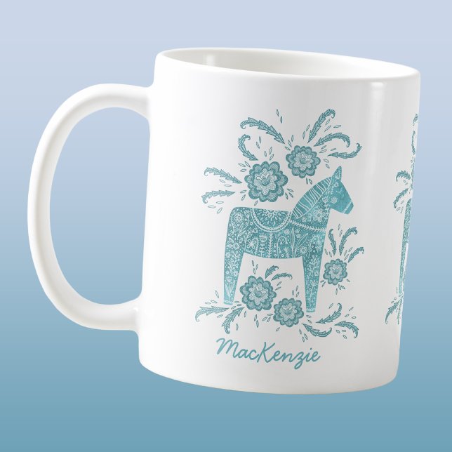 Caneca de Café Personalizada Cavalinho Dala Sueco  (Criador carregado)