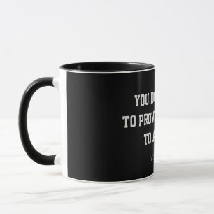 Caneca de Café Personalizada Citação Minimalista P