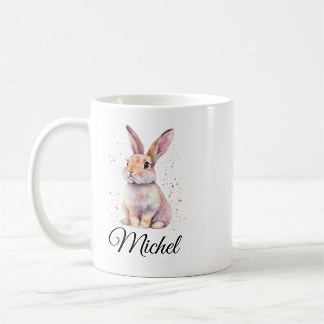 Caneca de Café Personalizada Coelhinho Fofinho (Esquerda)