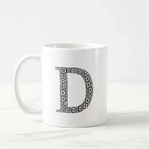 Caneca de Café Personalizada com a Letra D de Pres