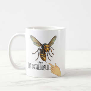 Caneca de Café Personalizada com Abelha Engraçada