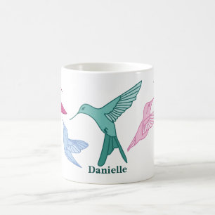 Caneca de Café Personalizada com Beija-flor
