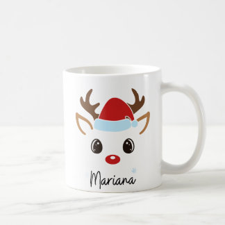 Caneca de Café Personalizada com Cara de Rena Femi