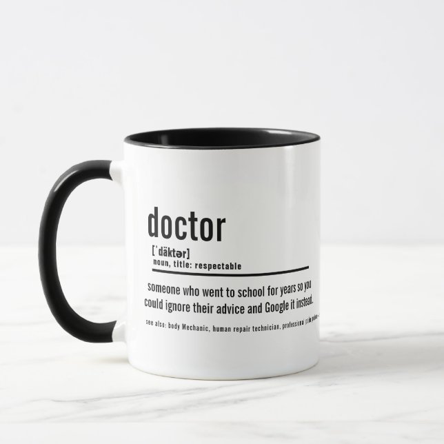 Caneca de Café Personalizada com Definição de Médi (Esquerda)